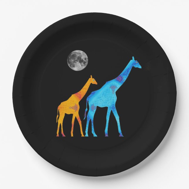Giraffe Paper Plate (Front)