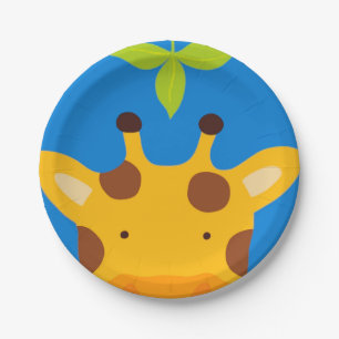 Giraffe Paper Plate