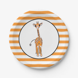 Giraffe Paper Plate