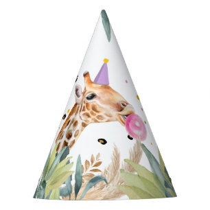 Giraffe Party Animals Safari Wild Animals Birthday Hat