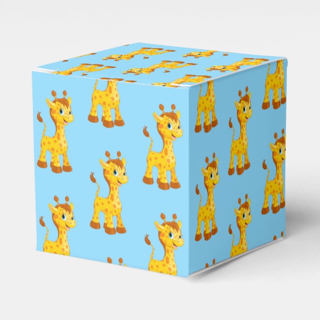 Giraffe Party Favour Box (Front Side)