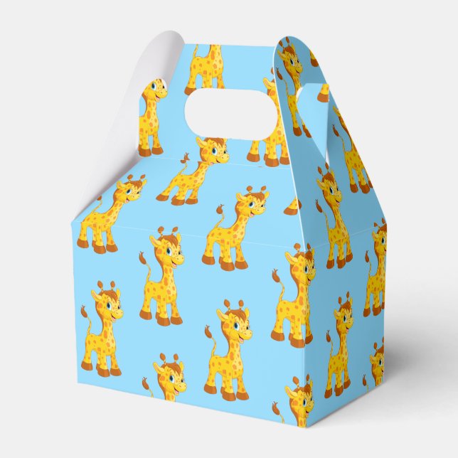 Giraffe Party Favour Box (Front Side)
