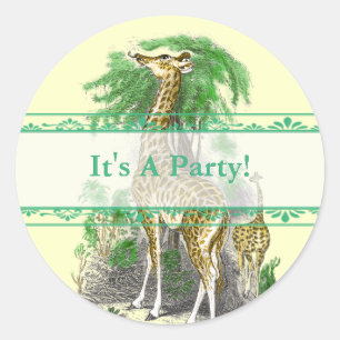 Giraffe Party Stickers