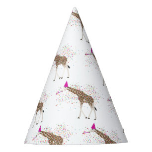 Giraffe Partying Safari Animals Having a Party  Party Hat