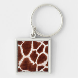 Giraffe Pattern Animal Print Key Ring
