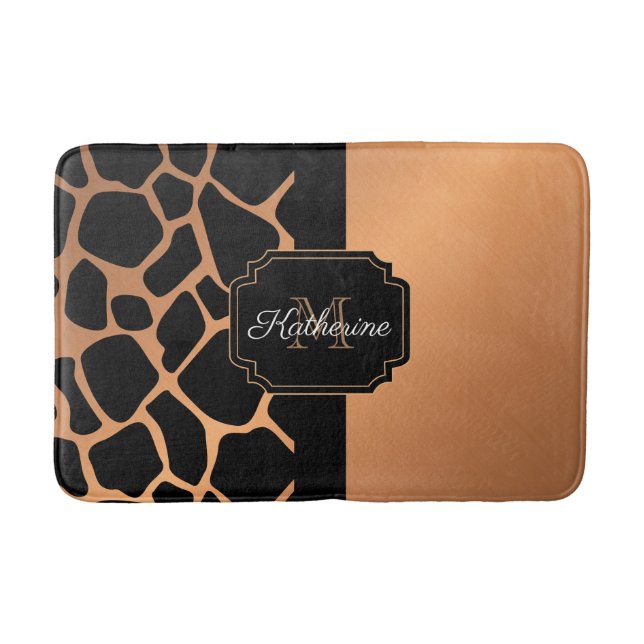 Giraffe Pattern Bath Mat (Front)