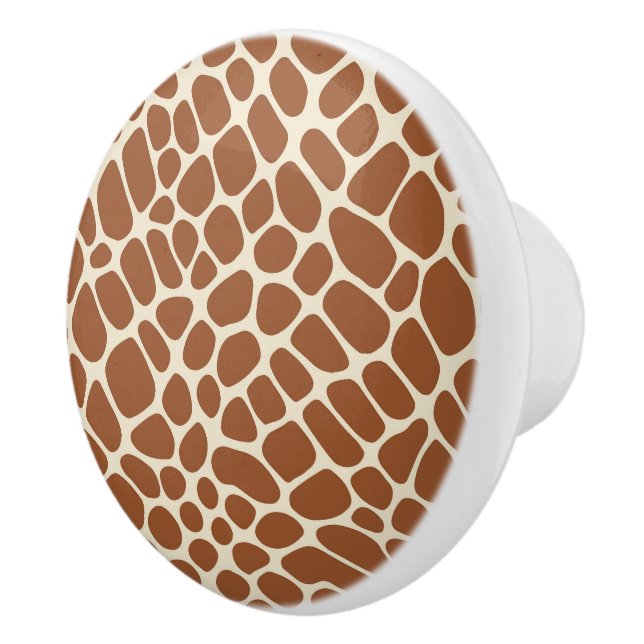 Giraffe Pattern Ceramic Knob (Right)