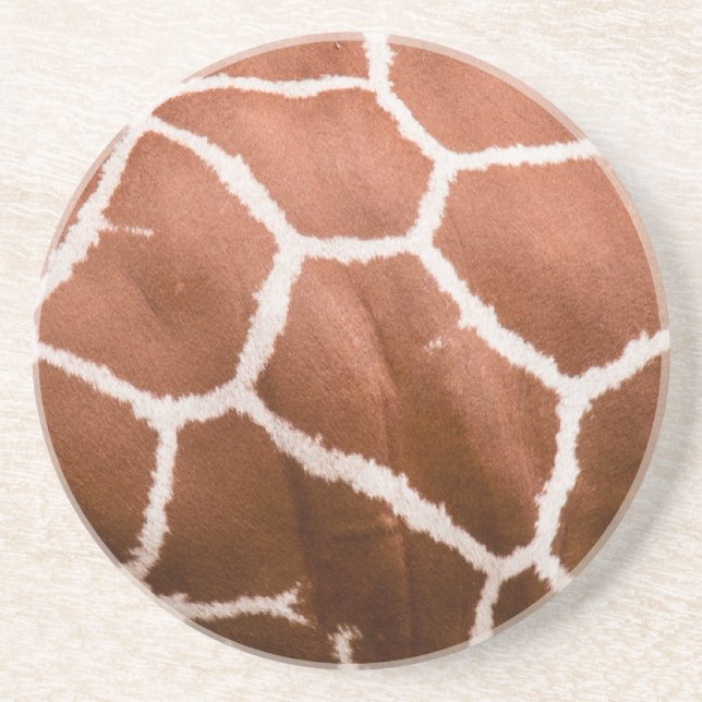 Giraffe pattern coaster (Front)