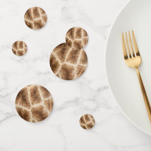 Giraffe pattern confetti