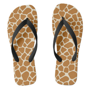 Giraffe Pattern Flip Flops