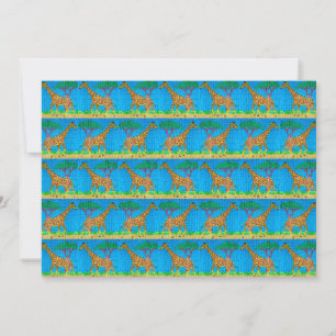 Giraffe (pattern) - Greeting Card