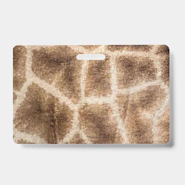 Giraffe pattern ID badge (Front)