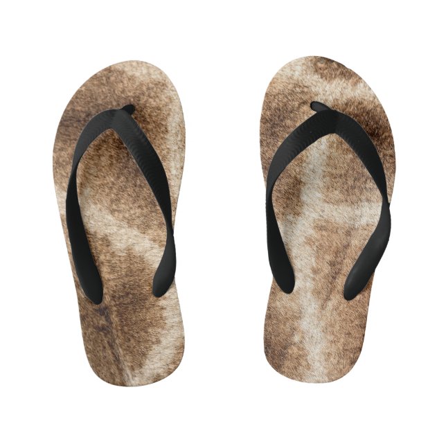 Giraffe pattern kid's jandals (Footbed)