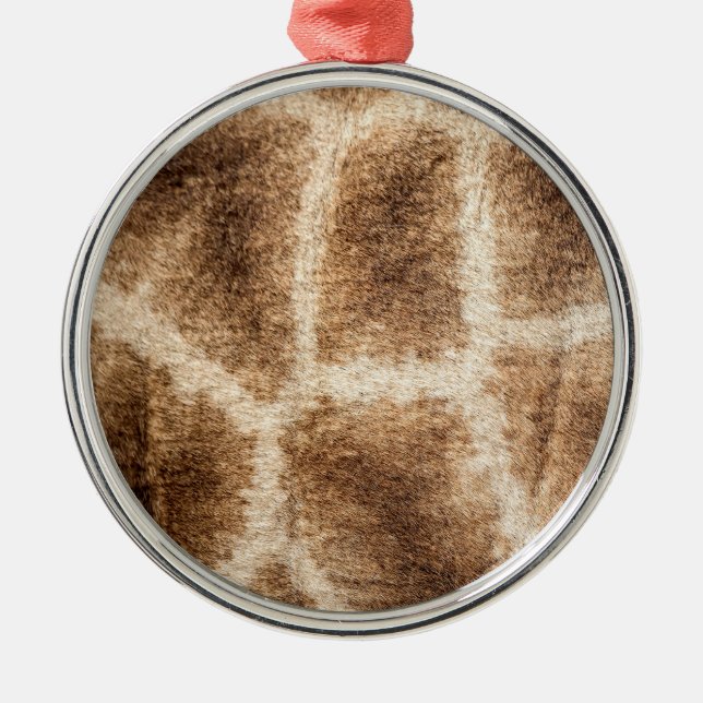 Giraffe pattern metal tree decoration (Front)