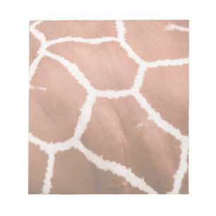 Giraffe pattern notepad