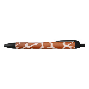 Giraffe Pattern Print Black Ink Pen