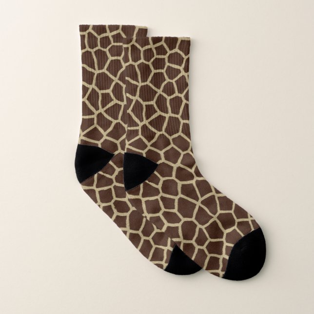 Giraffe Pattern Print Socks (Pair)