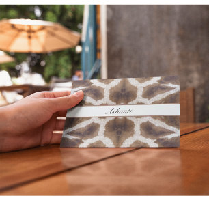 Giraffe pattern safari style customisable postcard