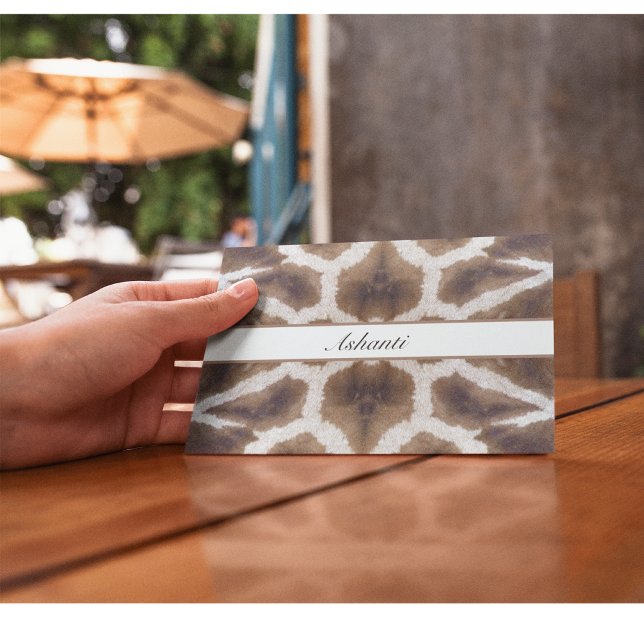 Giraffe pattern safari style customisable postcard (Creator Uploaded)