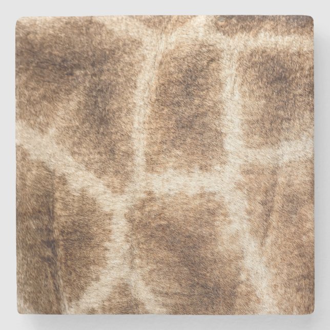 Giraffe pattern stone coaster (Front)