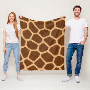 Giraffe Pattern Stylish Cosy Living Room Fleece Blanket
