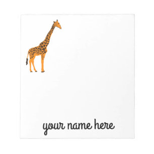 Giraffe Personalized Stationery Notepad