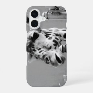 Giraffe Photograph - Black and White iPhone 16 Case