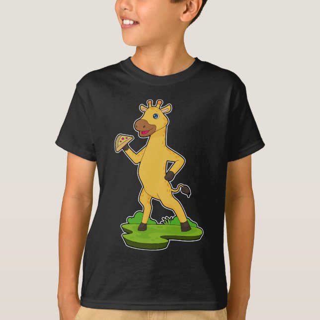 Giraffe Pizza T-Shirt (Front)