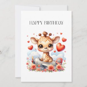 Giraffe Plane Birthday