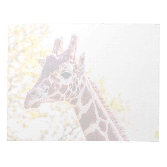 Giraffe Portrait Notepad (Front)