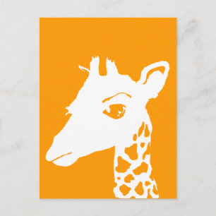 giraffe postcard
