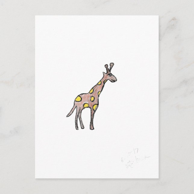 Giraffe  postcard (Front)