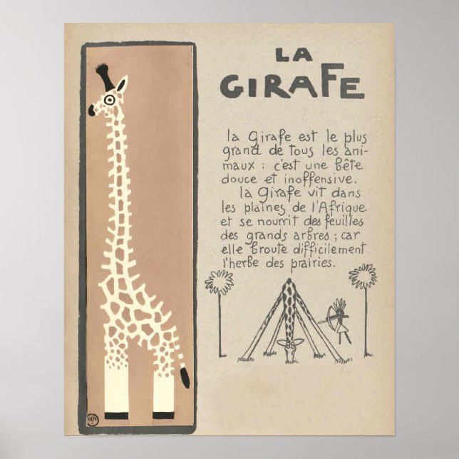 Giraffe Poster (Front)