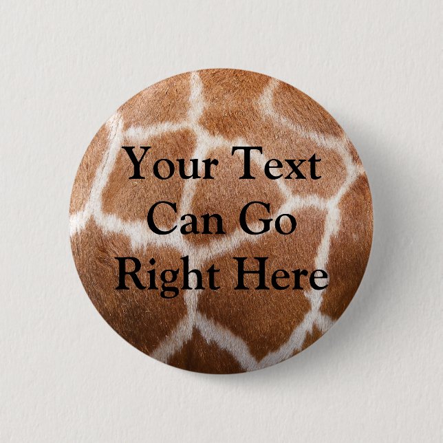 Giraffe Print Button (Front)