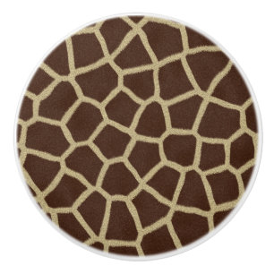 Giraffe Print Ceramic Knob