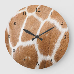 Giraffe Print Clock