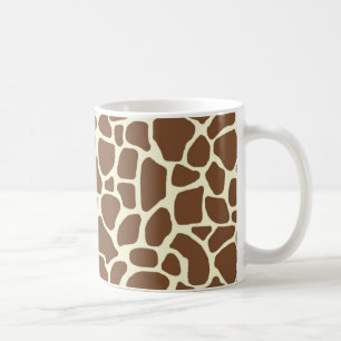 Giraffe print coffee mug