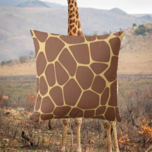 Giraffe Print Cushion