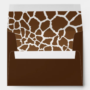 Giraffe print envelope