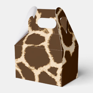 Giraffe Print Favour Box