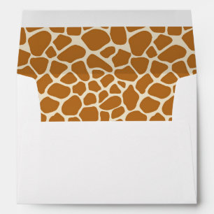 Giraffe Print Greeting Card Envelope