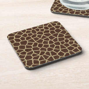 Giraffe Print Pattern Coaster
