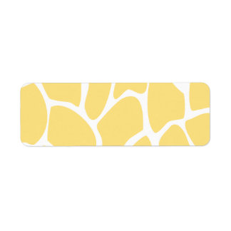 Giraffe Print Pattern in Yellow.