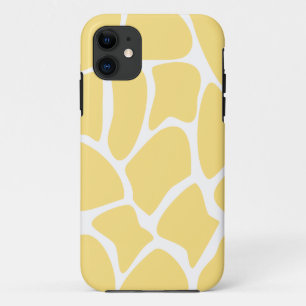 Giraffe Print Pattern in Yellow. iPhone 11 Case