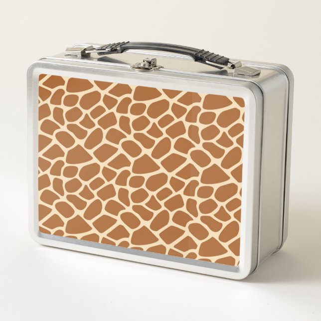 Giraffe Print Pattern Lunch Box  (Front)