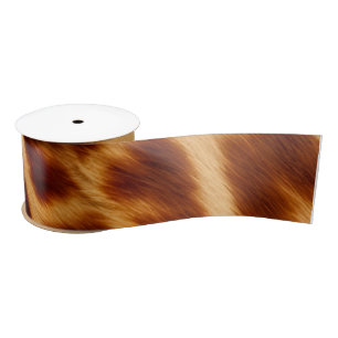 "Giraffe Print"  Satin Ribbon