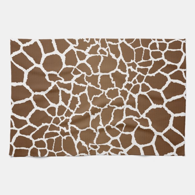 Giraffe print tea towel (Horizontal)