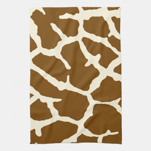 Giraffe Print Tea Towel (Vertical)