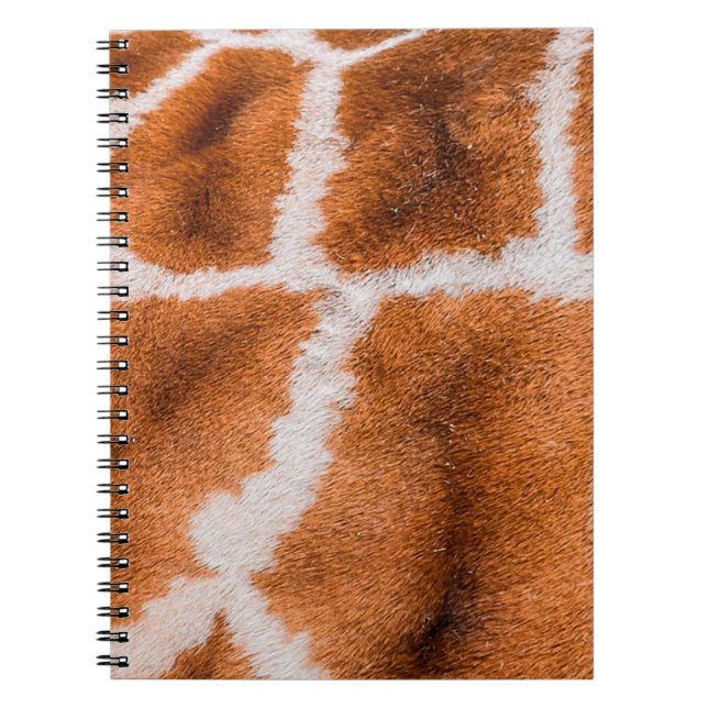 Giraffe print texture notebook (Front)