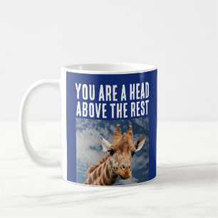 GIRAFFE PUN FUNNY COFFEE MUG